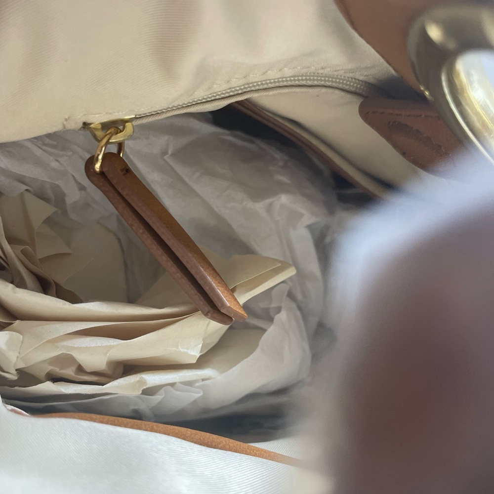 NWT INC International Concepts Tan Studded Clutch - Picture 5 of 9